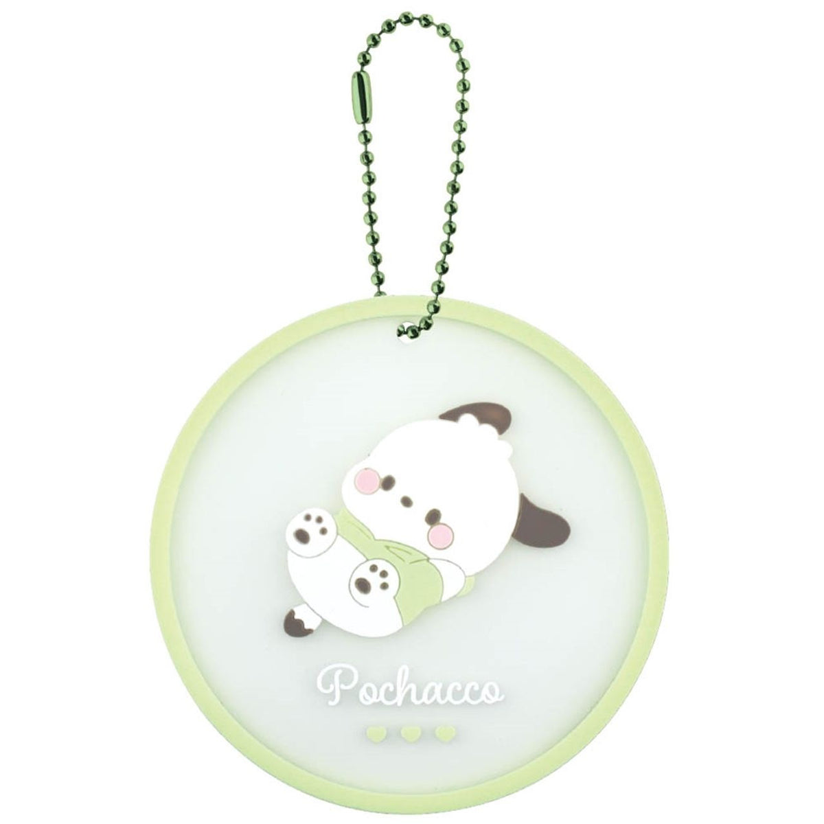 T&#39;s Factory 2-Way Rubber Coaster Keyring - Pochacco