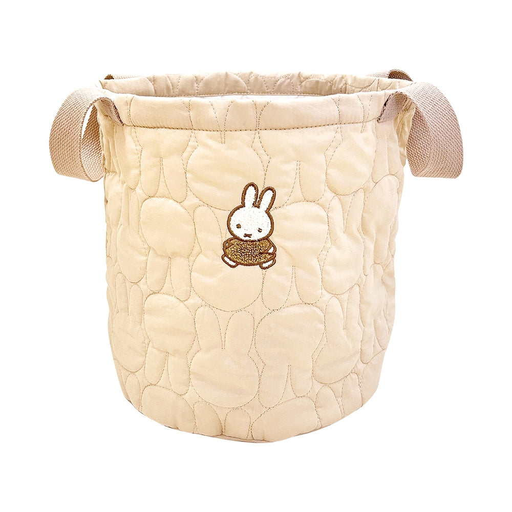 T's Factory Miffy Beige Quilted Storage Basket