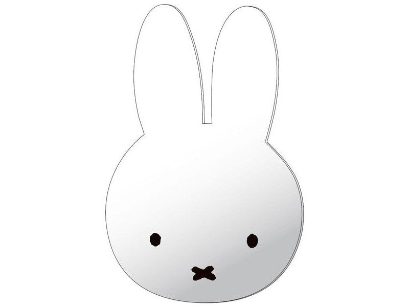 T&#39;s Factory Miffy Interior Wall Mirror H24×W15.8×D1.5cm