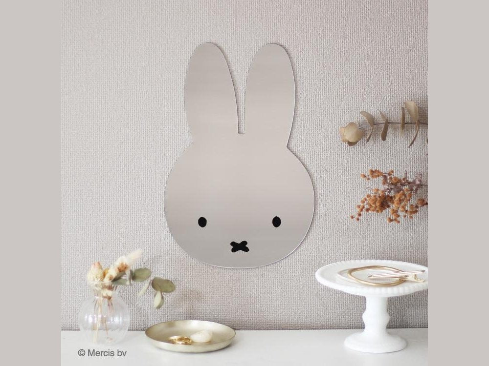 T's Factory Miffy Interior Wall Mirror H24×W15.8×D1.5cm