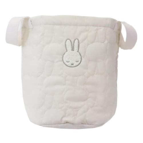 T's Factory Miffy Ivory Quilted Storage Basket