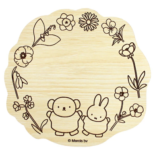 T's Factory Miffy Wooden Message Board - Boris & Miffy