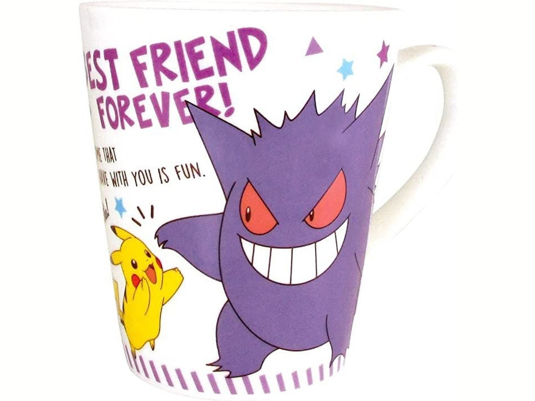 T's Factory Pokemon Pikachu & Gengar Best Friends Message Mug 200ml