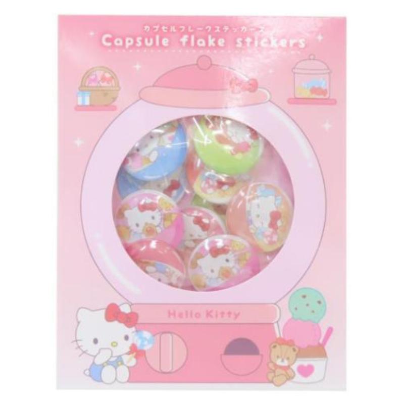T's Factory Sanrio Capsule Flake Stickers - Hello Kitty