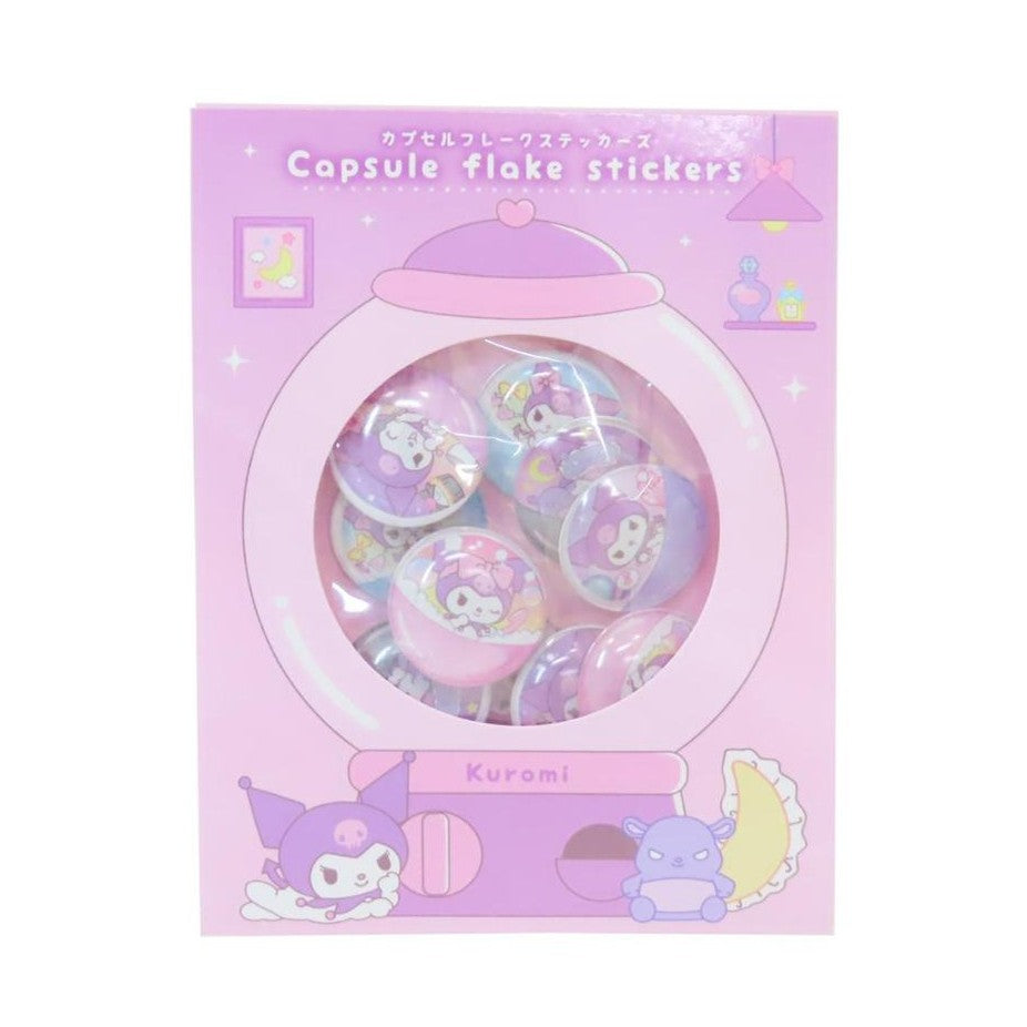 T's Factory Sanrio Capsule Flake Stickers - Kuromi