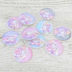 T's Factory Sanrio Capsule Flake Stickers - Kuromi
