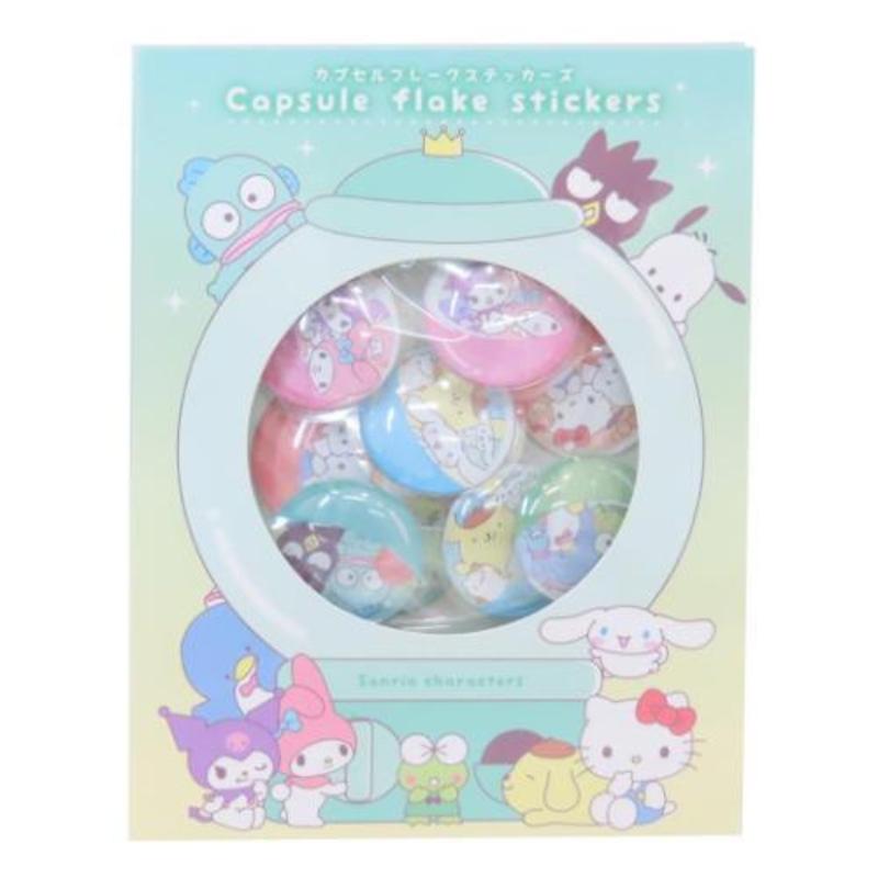 T's Factory Sanrio Capsule Flake Stickers - Sanrio Characters