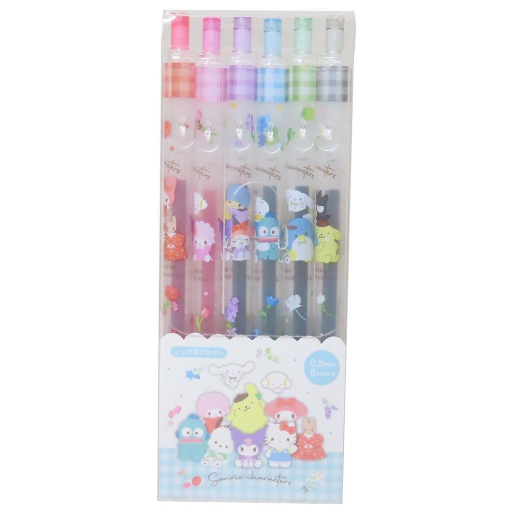 T&#39;s Factory Sanrio Character Ballpoint Gel Pen 0.5mm 6pcs Set