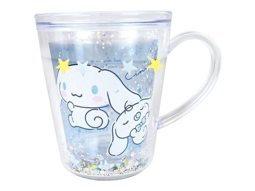 T's Factory Sanrio Character Cinnamoroll Glittery Cup 190ml