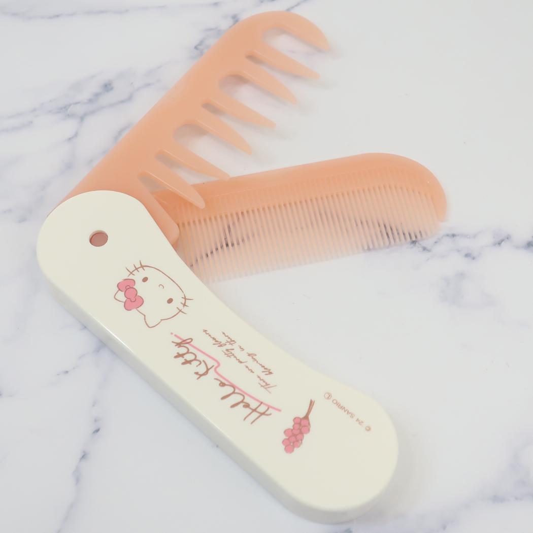 T's Factory Sanrio Flowers Two-Way Hair Comb - Hello Kitty