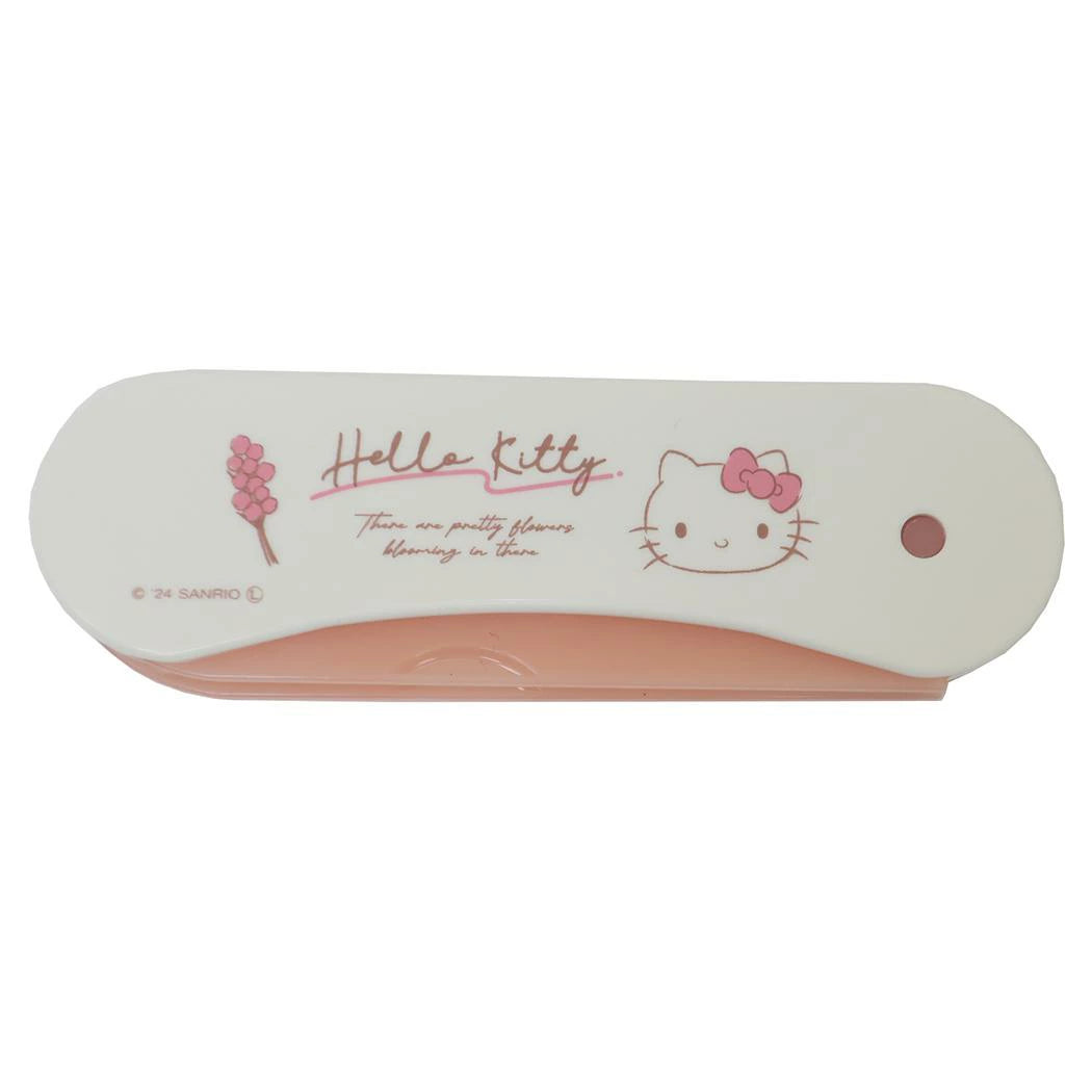 T's Factory Sanrio Flowers Two-Way Hair Comb - Hello Kitty