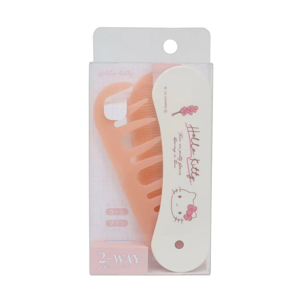 T's Factory Sanrio Flowers Two-Way Hair Comb - Hello Kitty
