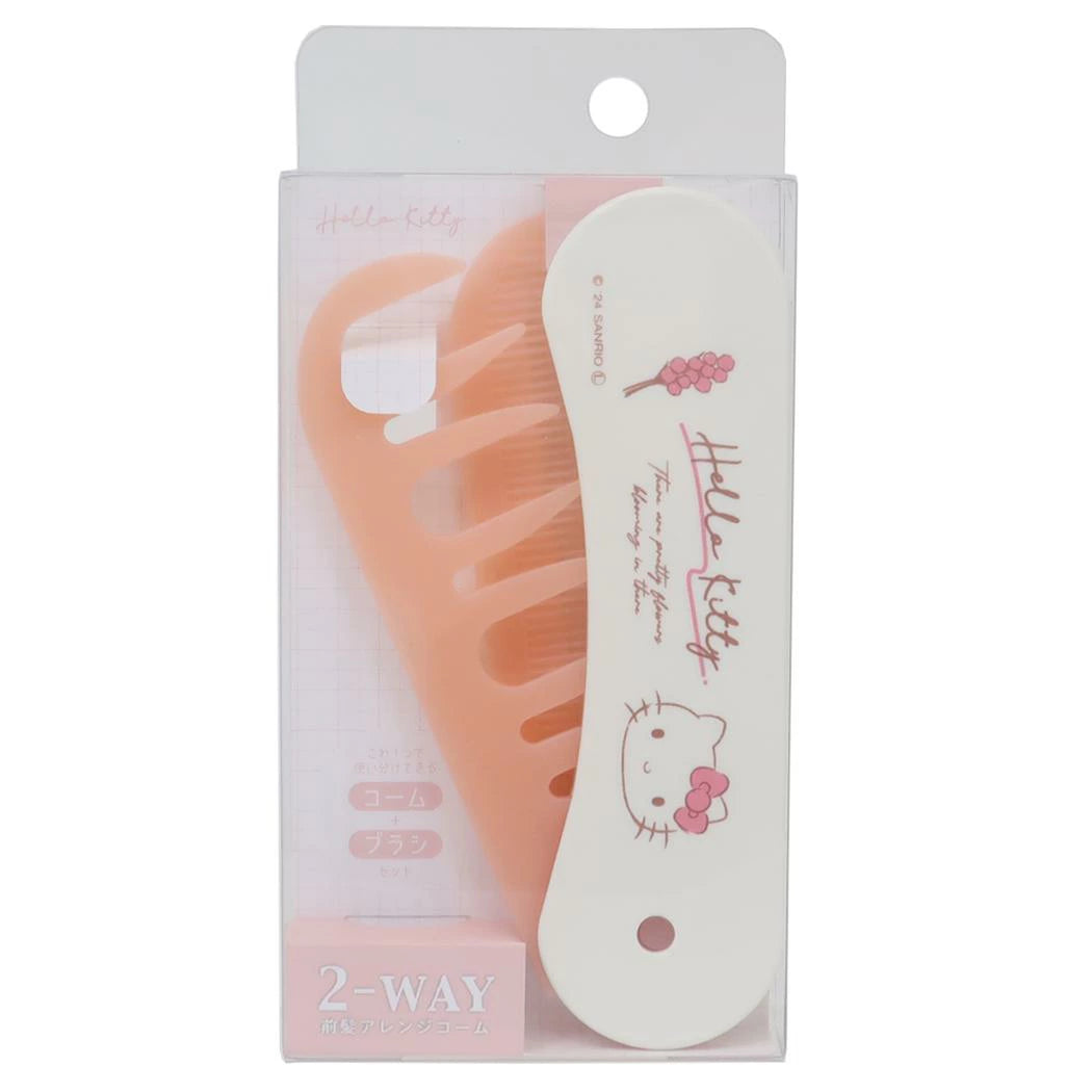 T's Factory Sanrio Flowers Two-Way Hair Comb - Hello Kitty