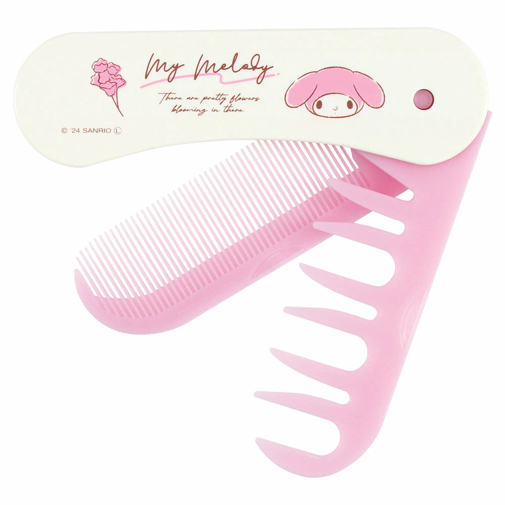 T's Factory Sanrio Flowers Two-Way Hair Comb - My Melody