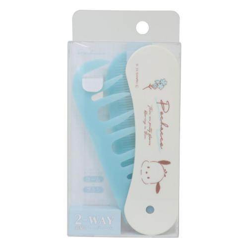 T's Factory Sanrio Flowers Two-Way Hair Comb - Pochacco