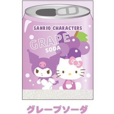 T&#39;s Factory Sanrio Grape Soda Hello Kitty &amp; Kuromi Pop Drink Mini Notepad