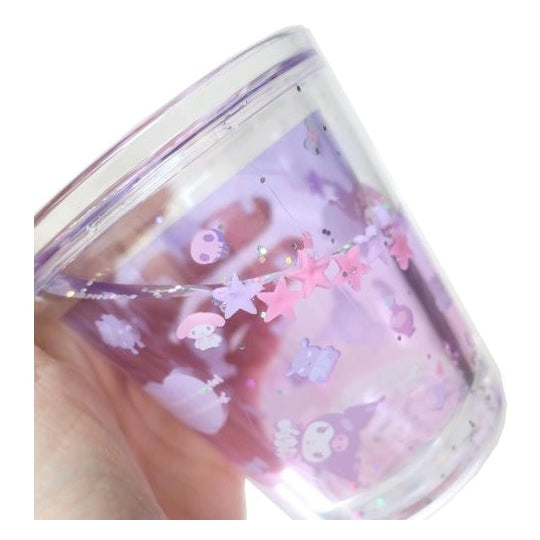 T's Factory Sanrio Kuromi Everywhere Glittery Cup 190ml