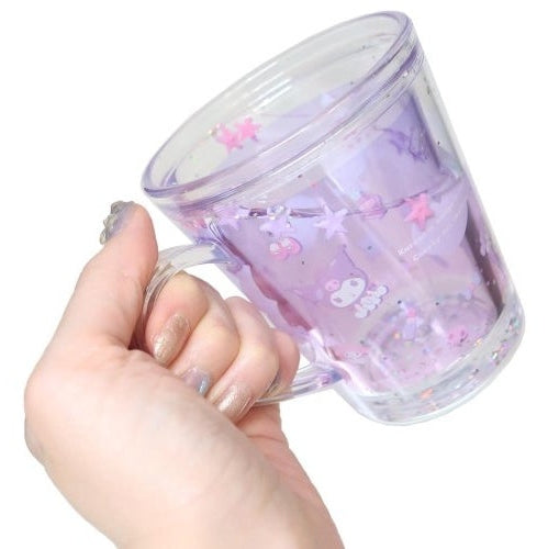 T's Factory Sanrio Kuromi Everywhere Glittery Cup 190ml