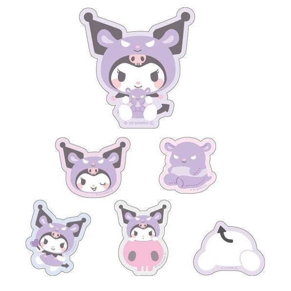 T's Factory Sanrio Kuromi Flake Sticker Set w/Pouch