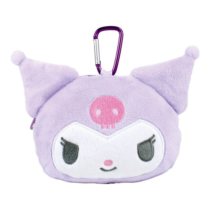 T&#39;s Factory Sanrio Mascot Pouch Keychain w/Carabiner - Kuromi