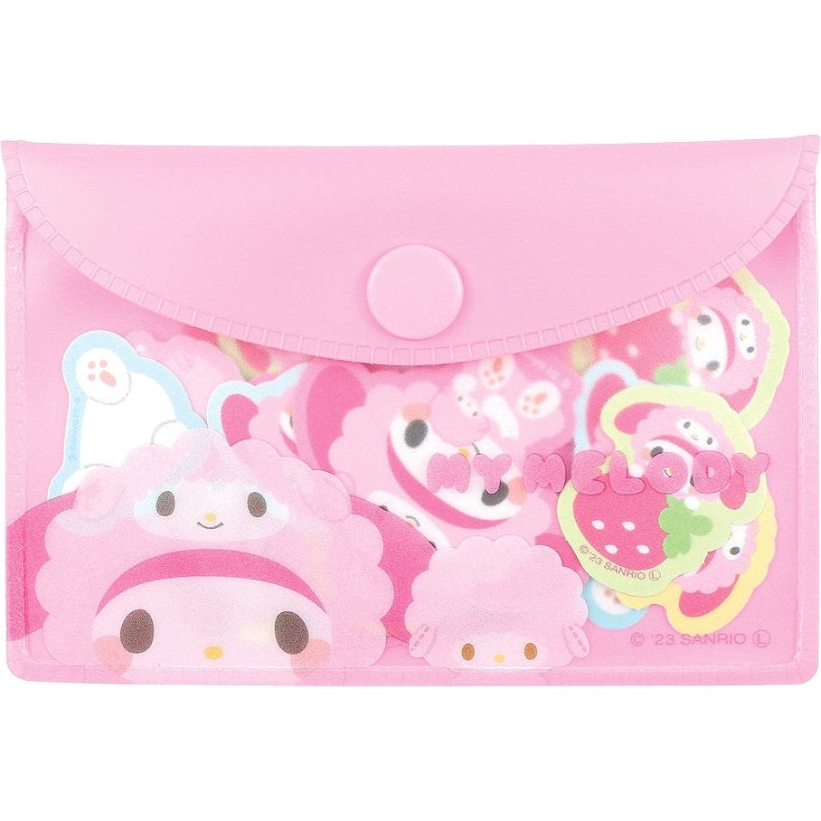 T&#39;s Factory Sanrio My Melody Flake Sticker Set w/Pouch