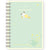 T's Factory Sanrio Pochacco Mint & Yellow Decoration A6 Ring Notebook