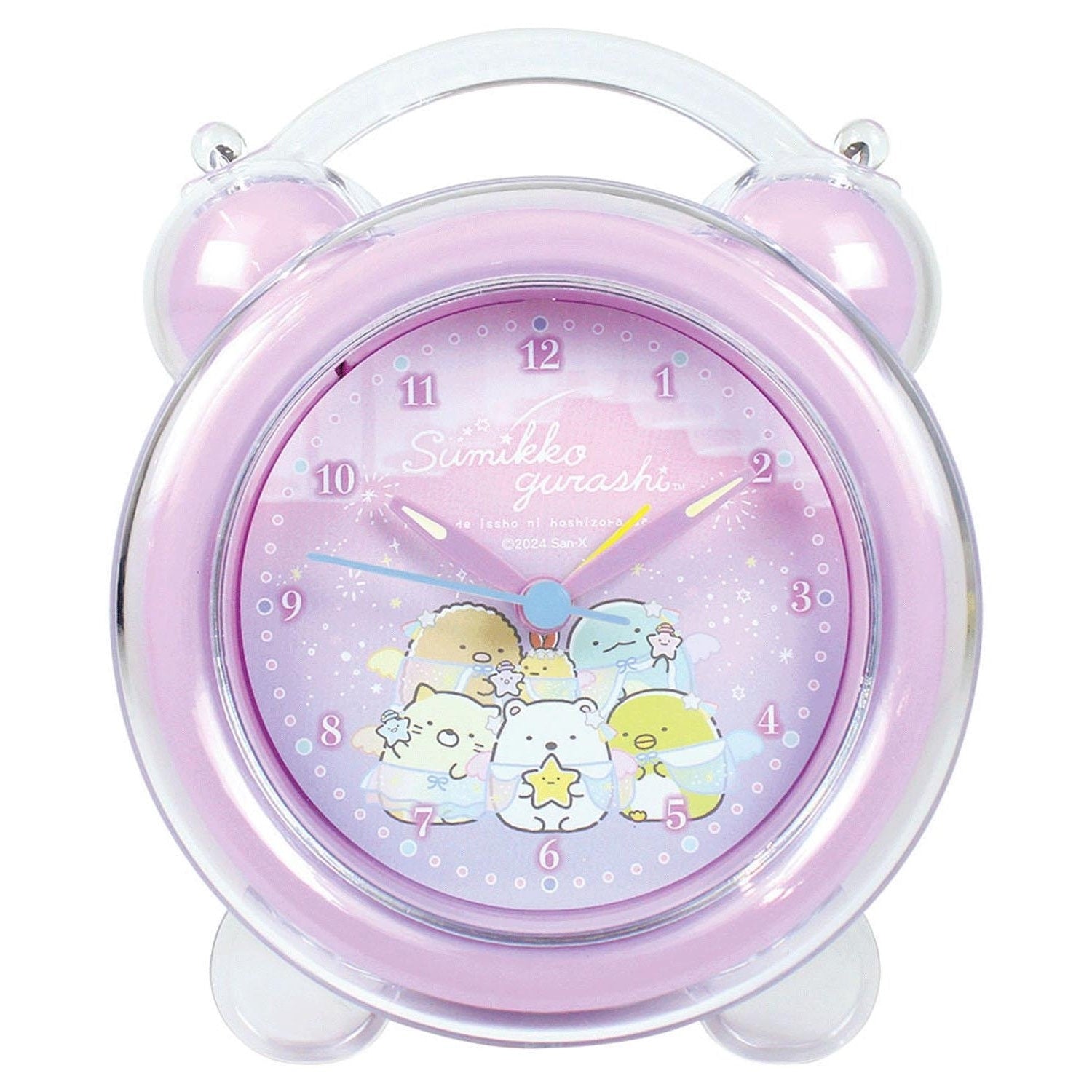 T's Factory Sanrio Starry Sky Sumikko Gurashi Purple Clear x Pastel Alarm Clock