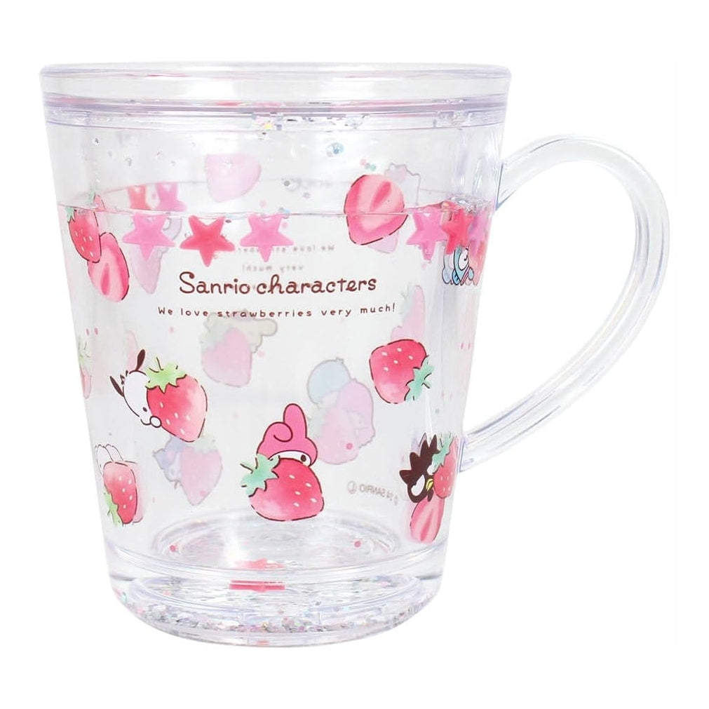 T's Factory Sanrio Strawberry Glittery Cup 190ml