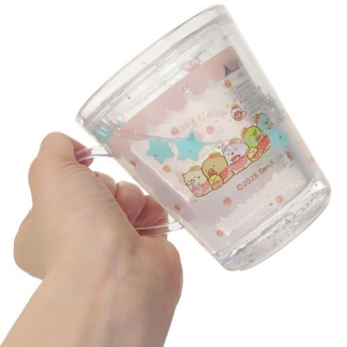 T's Factory Sanrio Sumikko Gurashi Strawberry Fair Glittery Cup 190ml