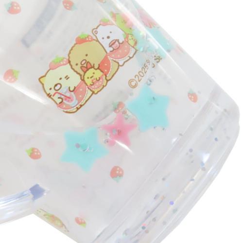 T's Factory Sanrio Sumikko Gurashi Strawberry Fair Glittery Cup 190ml