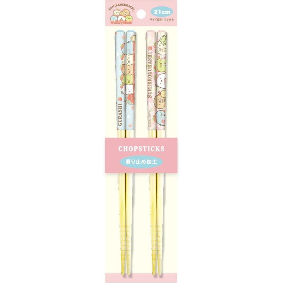 T's Factory Sumikko Gurashi Strawberry Fair Chopstick Pair Set 21cm