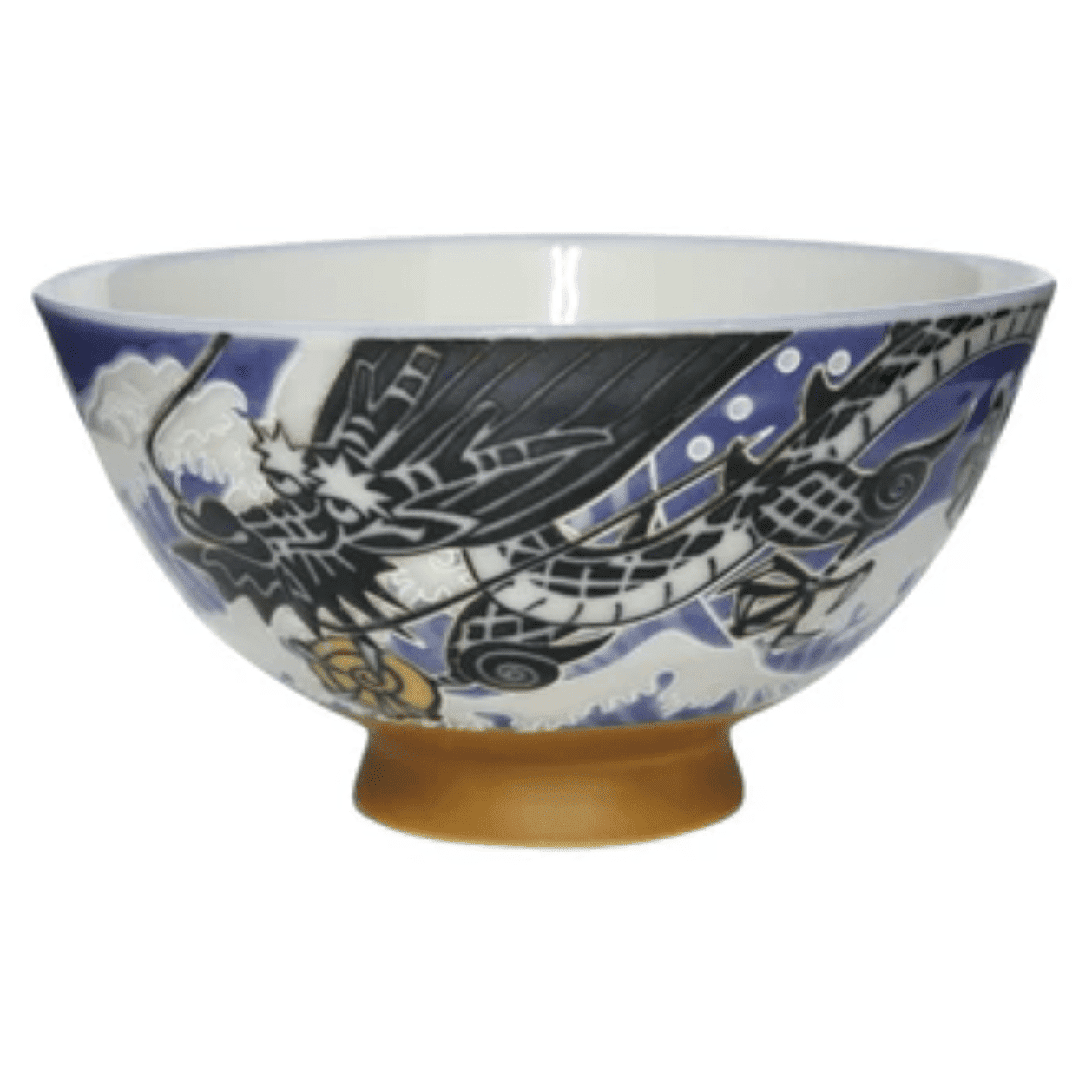 Tanaka Hashiten Mino Ware Dragon Rice Bowl