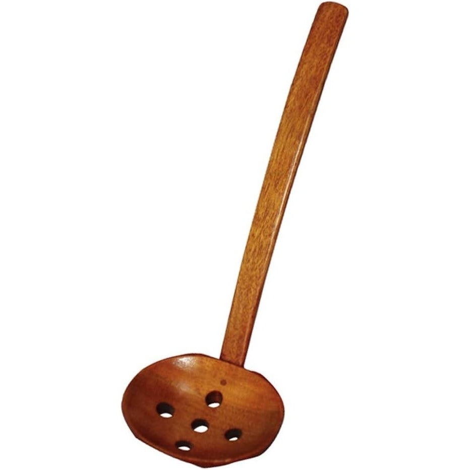 Tanaka Hashiten Natural Lacquered Wooden Ladle with Holes