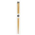 Tanaka Hashiten Nyanmoniyaito Chopsticks 22.5cm - Black Brown Cat