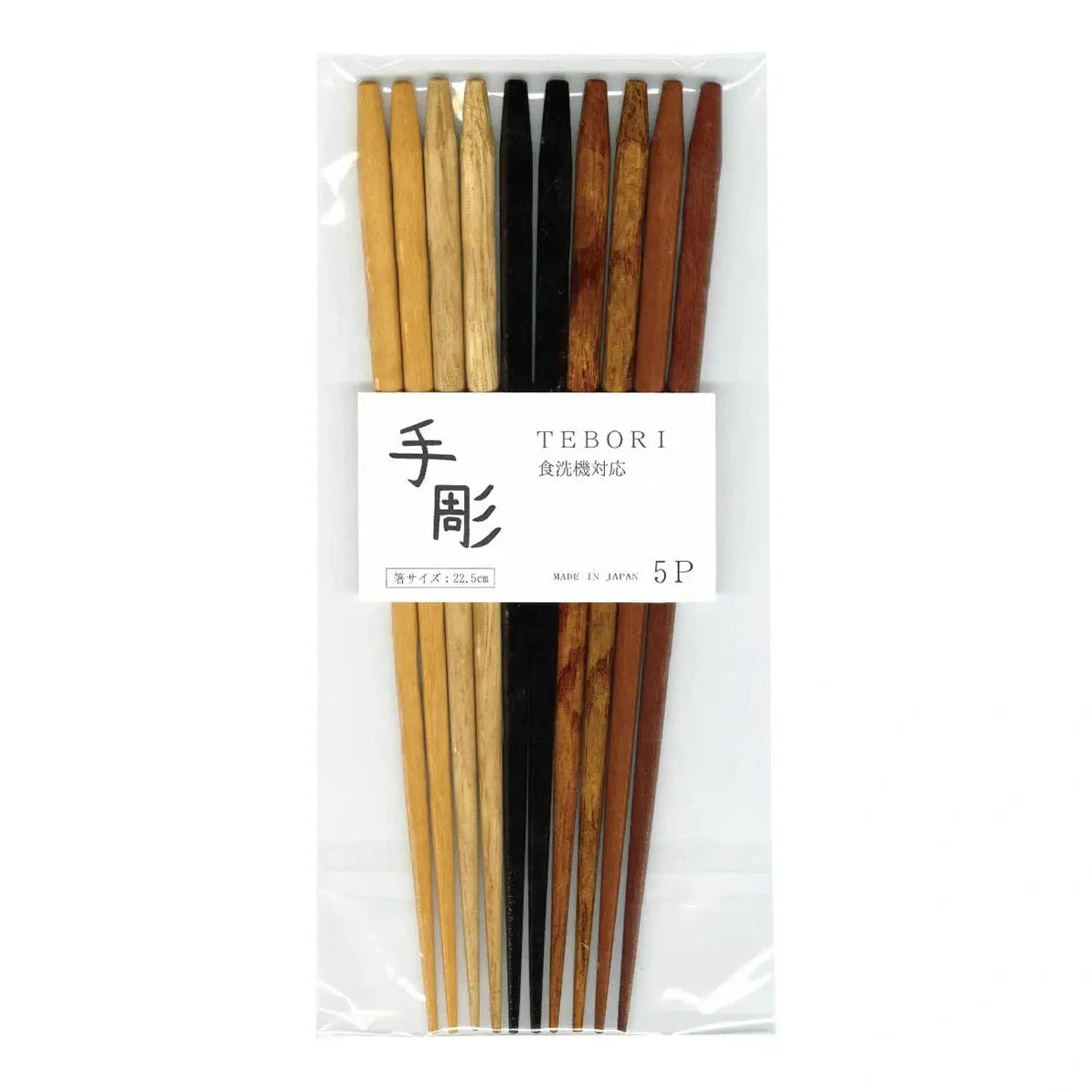 Tanaka Hashiten TEBORI Wooden Chopstick 5P Set