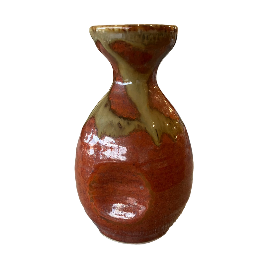 Tetsuaka Red Tokkuri Sake Bottle Large