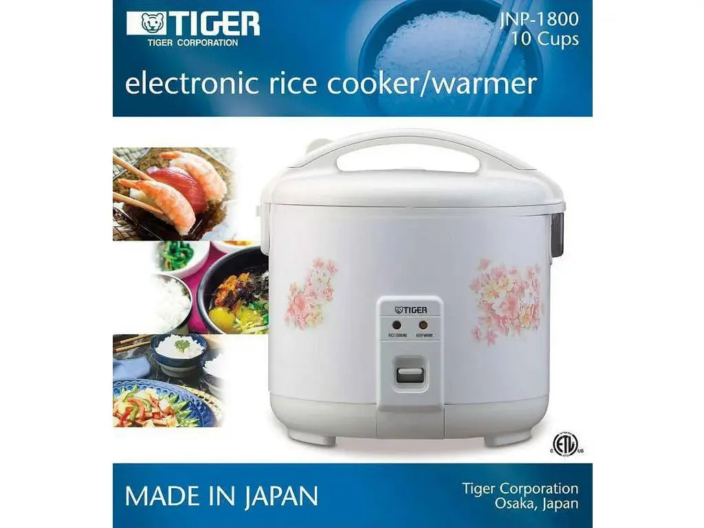 Tiger JNP-S10U 5.5-Cup (Uncooked),11 Cups(Cooked) Rice Cooker and Warmer,  Stainless Steel Gray 