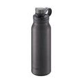 Tiger dark gray vacuum insulated bottle for carbonated drinks with screw-on lid