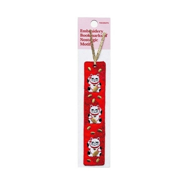 Tokonattsu Lucky Cat Japanese Pattern Bookmark