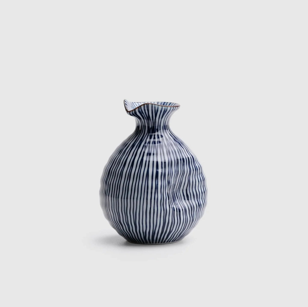 Tokusa Blue Stripe Sake Bottle 200ml