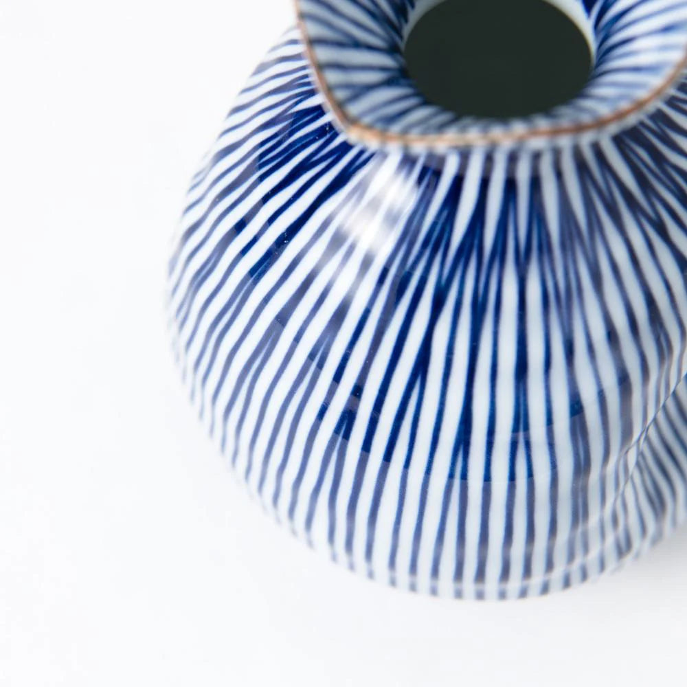 Tokusa Blue Stripe Sake Bottle 200ml