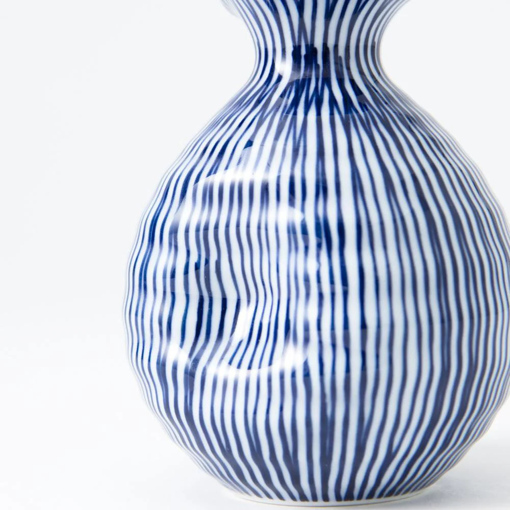 Tokusa Blue Stripe Sake Bottle 200ml