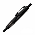 Tombow AirPress black ballpoint pen with elastomer grip and transparent ink window