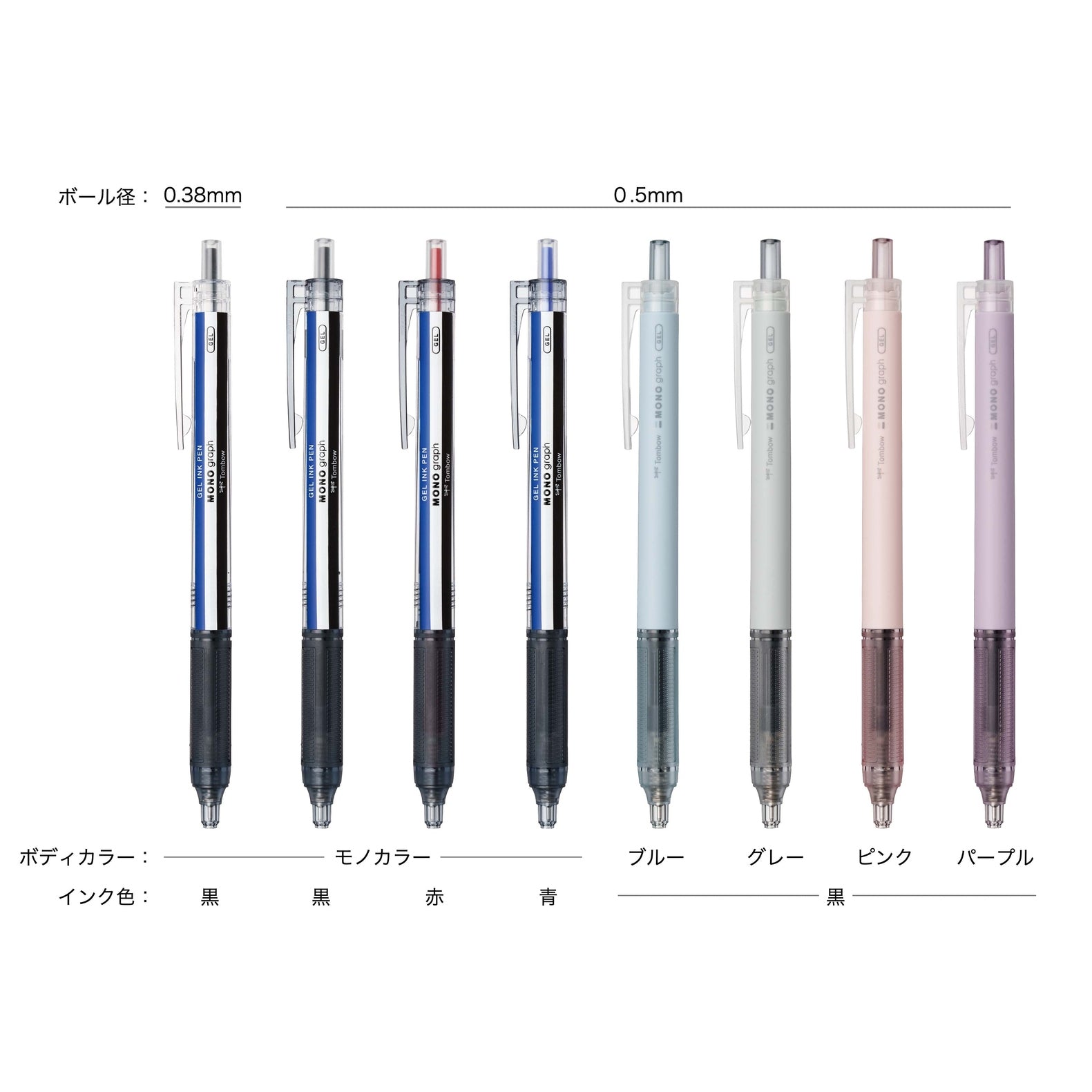 Tombow MONO Graph Gel Ink Pen 0.5mm