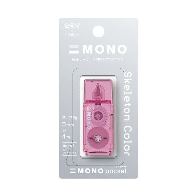 Tombow Mono Pocket Correction Tape - 5mm x 4m - Limited Skeleton Color