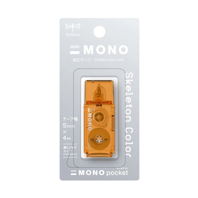 Tombow Mono Pocket Correction Tape - 5mm x 4m - Limited Skeleton Color