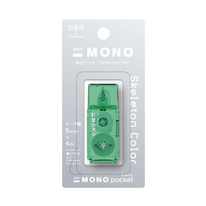 Tombow Mono Pocket Correction Tape - 5mm x 4m - Limited Skeleton Color