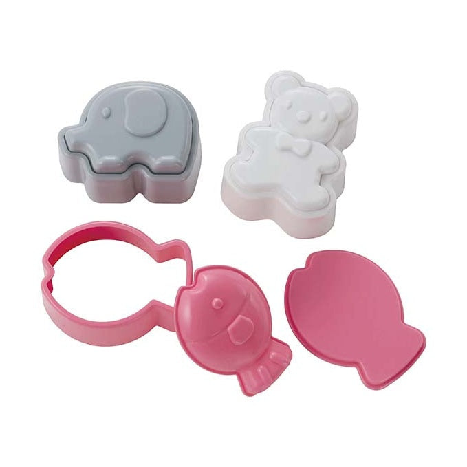 Torune Bento Cutter - Bear, Elephant & Fish 3P – MINIMARU