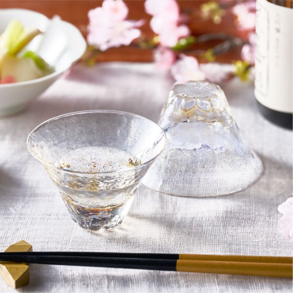 Toyo Sasaki Fujimi Sakura Shofuku Sake Cup Amber 90ml