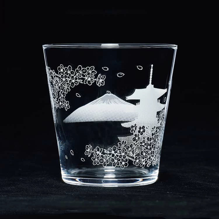 Toyo Sasaki Japanese Whisky Glass - Pagoda Fuji San